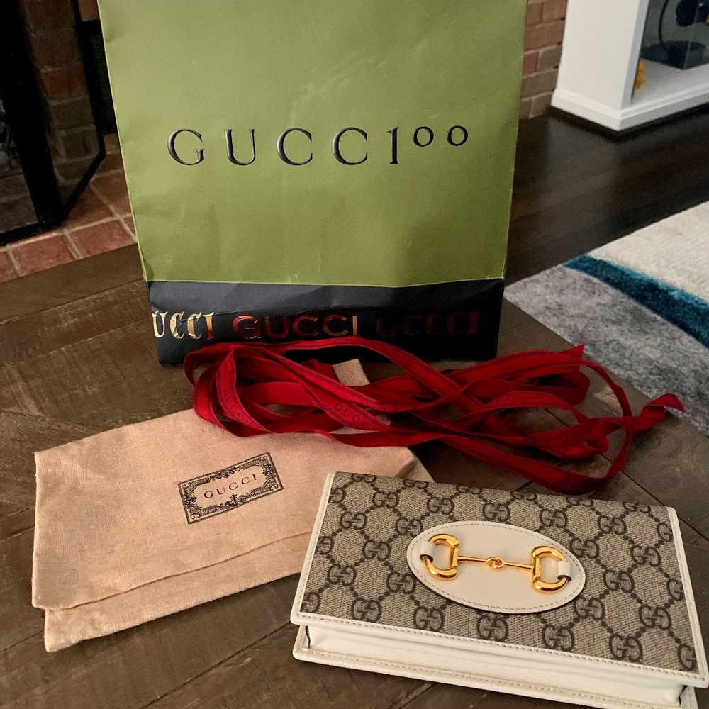 Gucci Horsebit 1955 wallet with chain